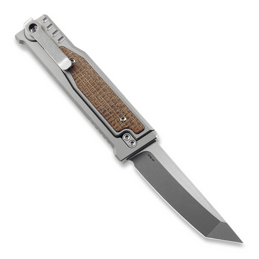 Reate EXO-M Tanto, burlap micarta