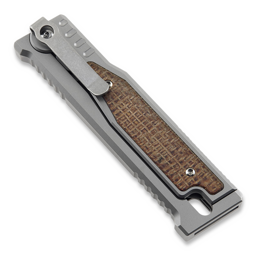 Reate EXO-M Tanto, burlap micarta