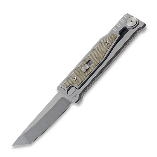 Reate EXO-M Tanto, green micarta