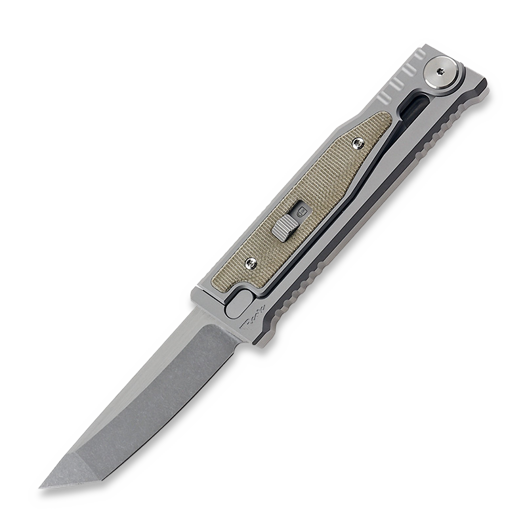 Reate EXO-M Tanto, green micarta