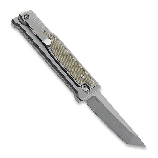 Reate EXO-M Tanto, green micarta