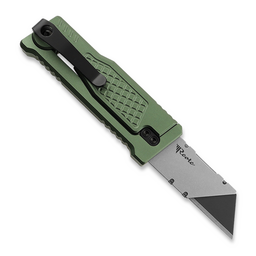Reate EXO-U Diamond Pattern knife, green