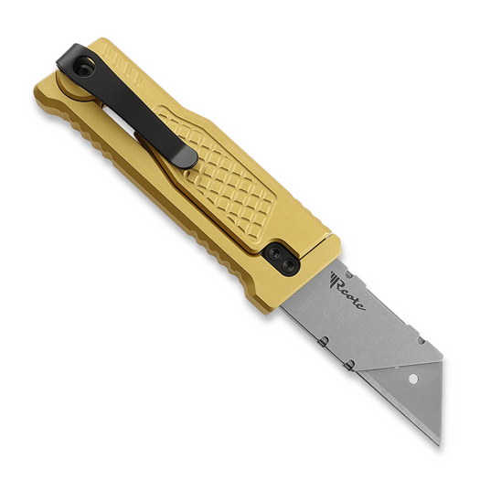 Reate EXO-U Diamond Pattern knife, yellow