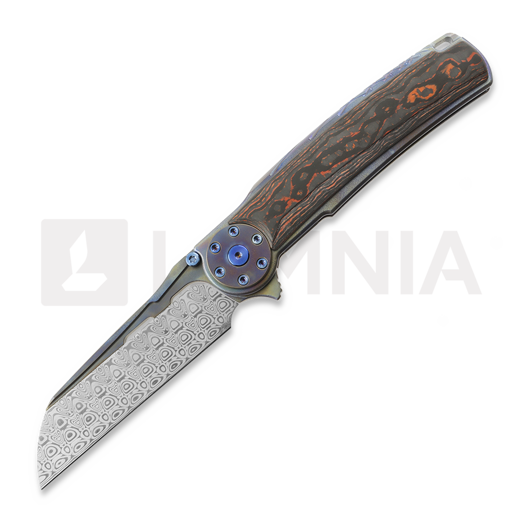 Nóż składany Reate Jack 2.0 Damasteel, Lava Flow Fat Carbon
