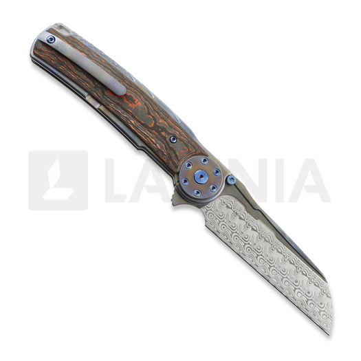 Reate Jack 2.0 Damasteel Taschenmesser, Lava Flow Fat Carbon