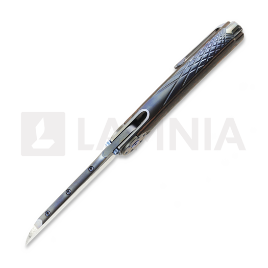 Coltello pieghevole Reate Jack 2.0 Damasteel, Lava Flow Fat Carbon