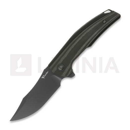 Nóż składany Reate Jack Jr., Black Aluminum, Black DLC