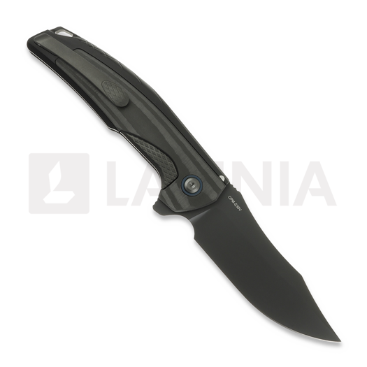 Zavírací nůž Reate Jack Jr., Black Aluminum, Black DLC