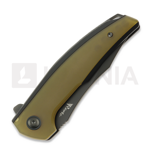 Reate Jack Jr. folding knife, Black Aluminum/Ultem, Black DLC