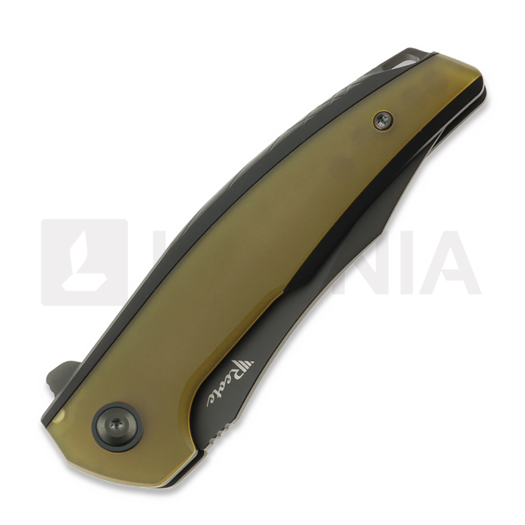 Reate Jack Jr. folding knife, Black Aluminum/Ultem, Black DLC
