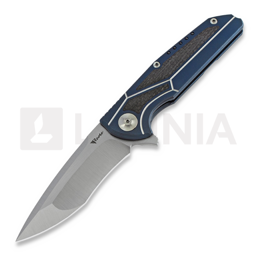 Reate K4 M390 סכין מתקפלת, blue, CF