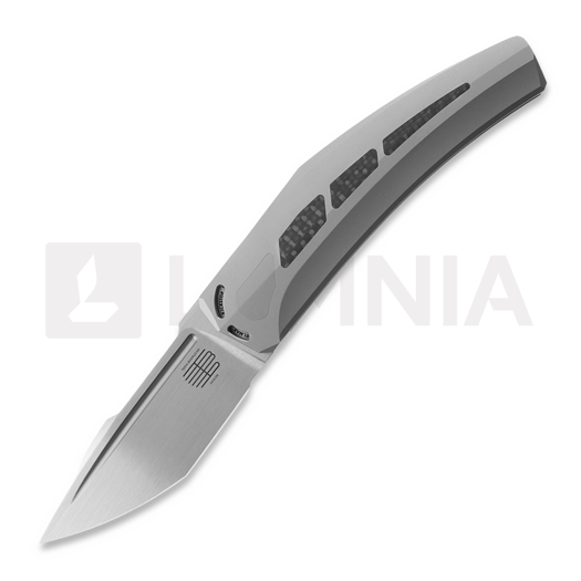 Skladací nôž Reate Large Krypton, Bead Blast Ti/Carbon Fiber