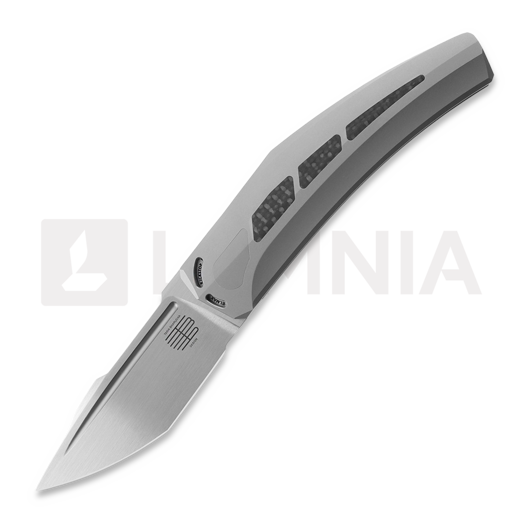 Reate Large Krypton fällkniv, Bead Blast Ti/Carbon Fiber