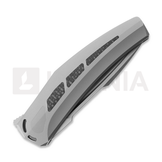 Reate Large Krypton folding knife, Bead Blast Ti/Carbon Fiber