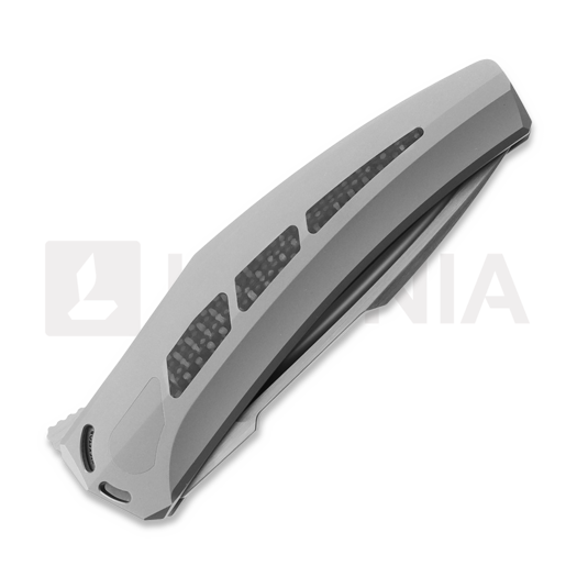 Navalha Reate Large Krypton, Bead Blast Ti/Carbon Fiber