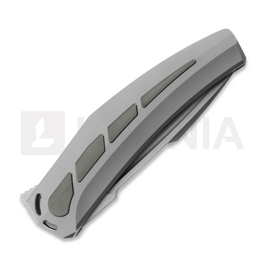 Reate Large Krypton sulankstomas peilis, Bead Blast Ti/Zirconium