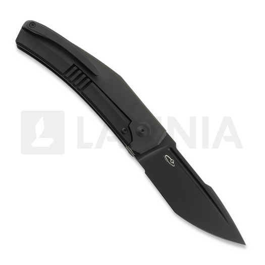 Reate Large Krypton sulankstomas peilis, Black Ti/Arctic Storm CF, Black PVD