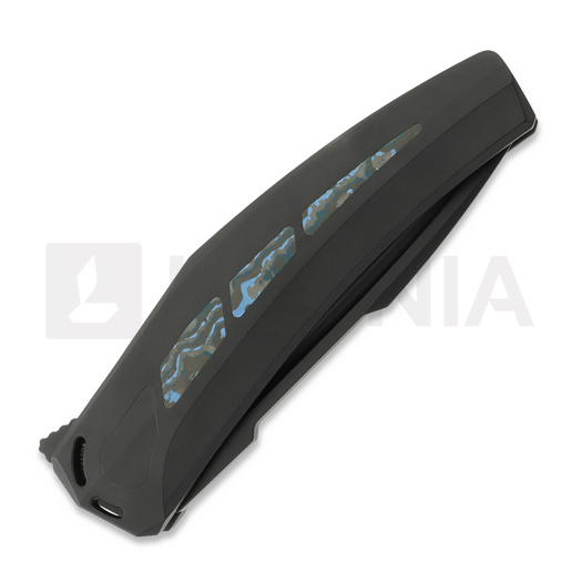 Reate Large Krypton összecsukható kés, Black Ti/Arctic Storm CF, Black PVD