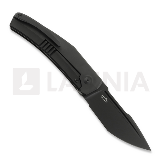 Reate Large Krypton 折叠刀, Black Ti/Lava Flow CF, Black PVD