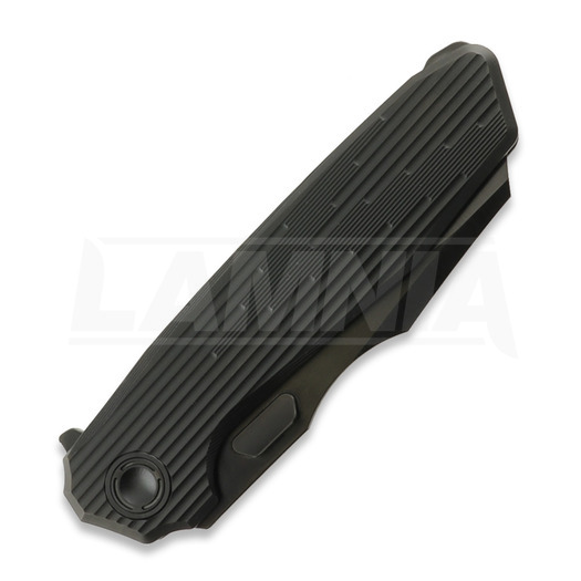 Reate Mantis sulankstomas peilis, Patterned Black DLC Ti, Satin DLC