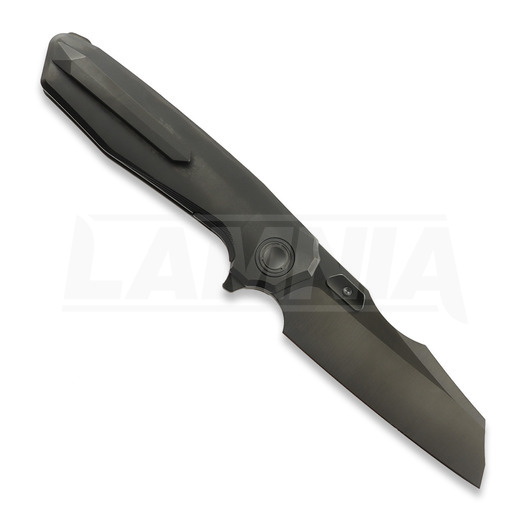 Reate Mantis folding knife, Smooth Black DLC Ti, Satin DLC