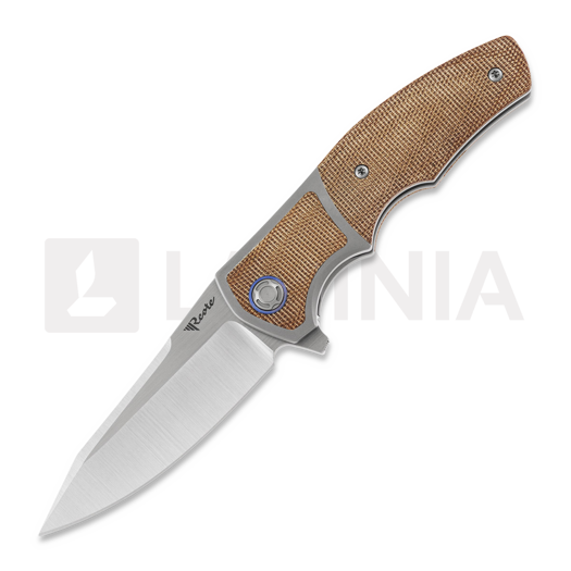 Reate Mini Crossroads 접이식 나이프, Brown Micarta