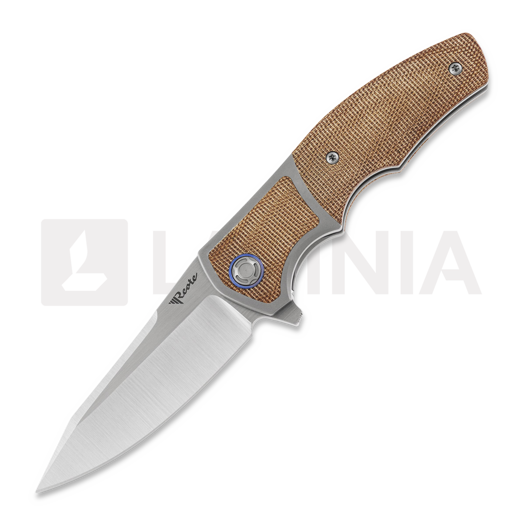 Reate Mini Crossroads 접이식 나이프, Brown Micarta