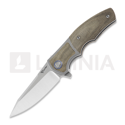 Saliekams nazis Reate Mini Crossroads, Green Micarta