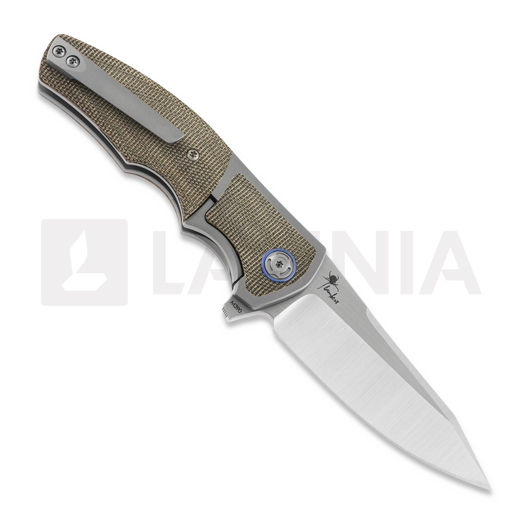 Zavírací nůž Reate Mini Crossroads, Green Micarta