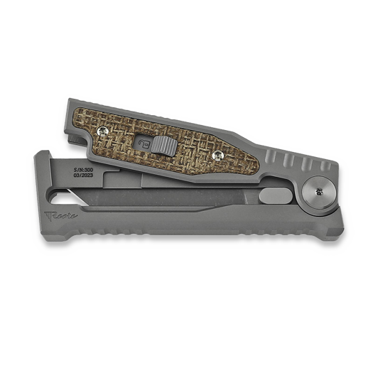 Reate Mini EXO Tanto, burlap micarta