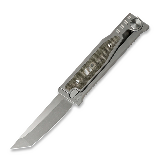 Reate Mini EXO Tanto, green micarta
