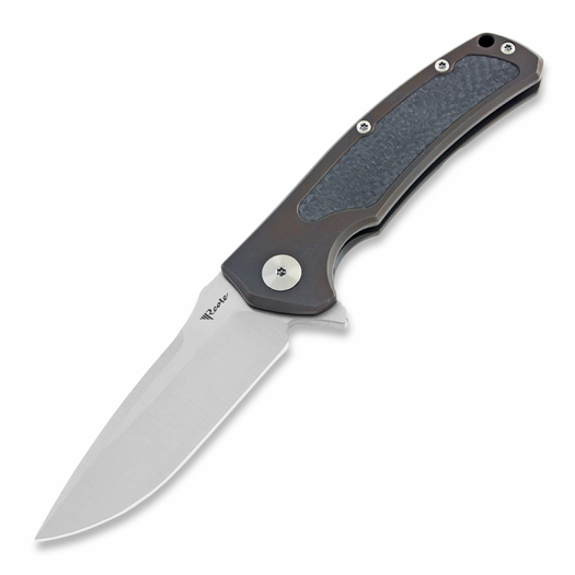 Nóż składany Reate Mini Horizon, bronze, CF, satin