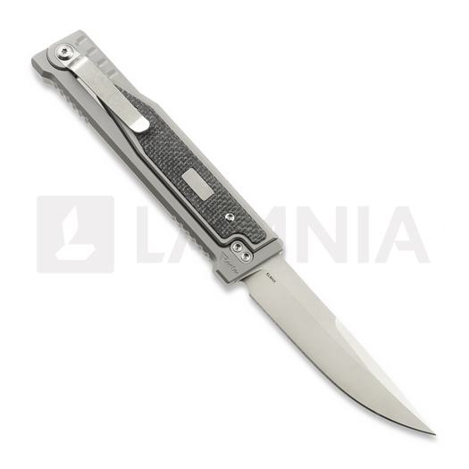 Reate OG EXO Elmax Drop Point kés, Black Micarta