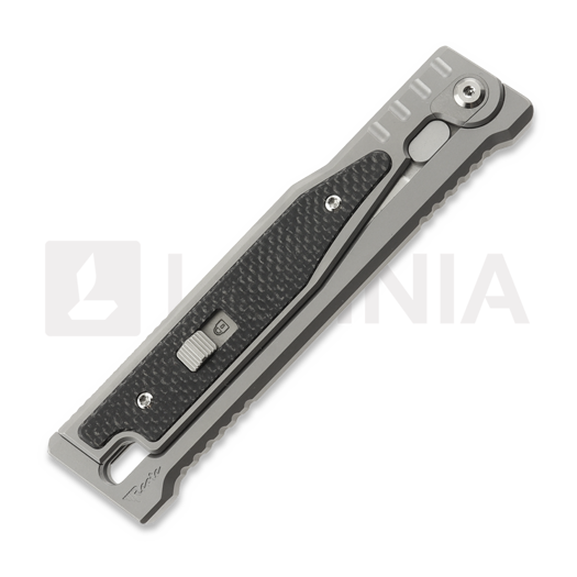 Reate OG EXO Elmax Drop Point kés, Black Micarta