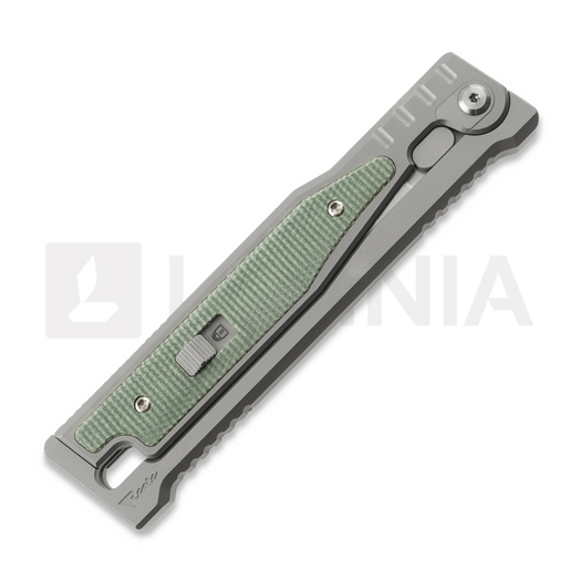 Reate OG EXO Elmax Drop Point veitsi, OD Green Micarta