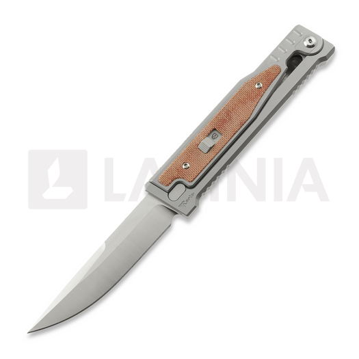 Reate OG EXO Elmax Drop Point veitsi, Orange Micarta