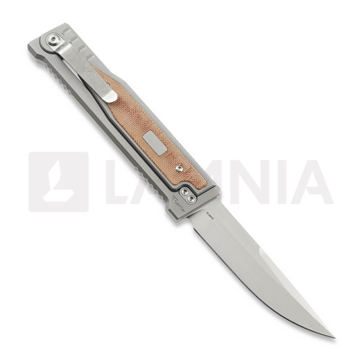 Reate OG EXO Elmax Drop Point veitsi, Orange Micarta