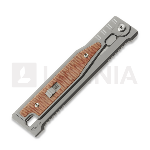 Reate OG EXO Elmax Drop Point veitsi, Orange Micarta