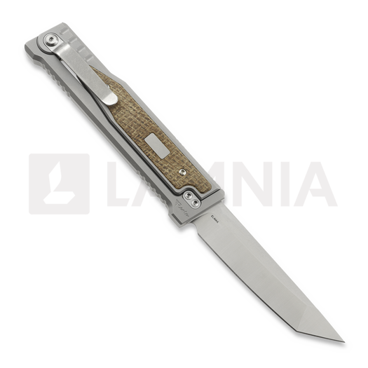 Coltello Reate OG EXO Elmax Tanto, Burlap Micarta