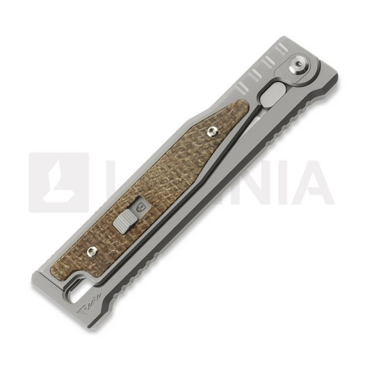 Coltello Reate OG EXO Elmax Tanto, Burlap Micarta