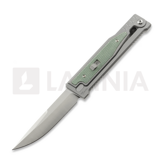 Reate OG EXO Elmax Tanto kés, OD Green Micarta