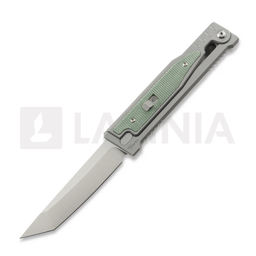 Reate OG EXO Elmax Tanto סכין, OD Green Micarta