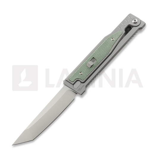 Reate OG EXO Elmax Tanto peilis, OD Green Micarta