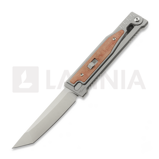 Reate OG EXO Elmax Tanto kés, Orange Micarta