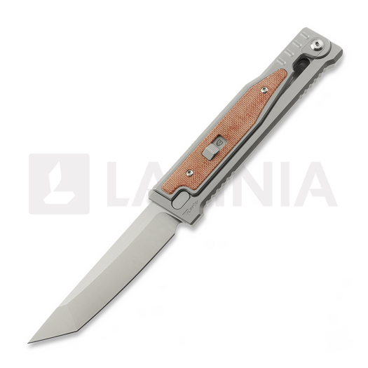 Reate OG EXO Elmax Tanto kniv, Orange Micarta
