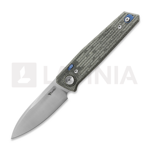 Reate PL-6 접이식 나이프, Black Micarta, Satin