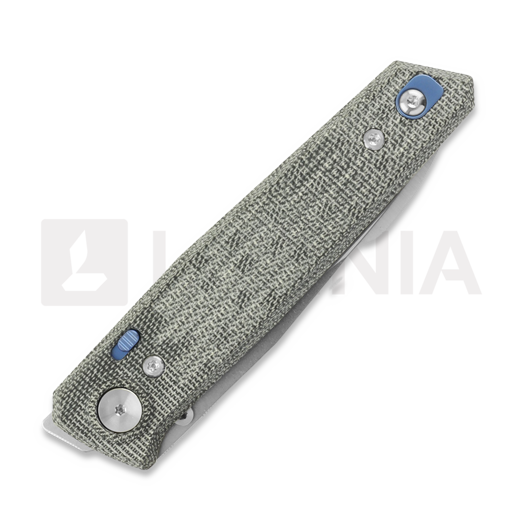 Reate PL-6 folding knife, Black Micarta, Satin