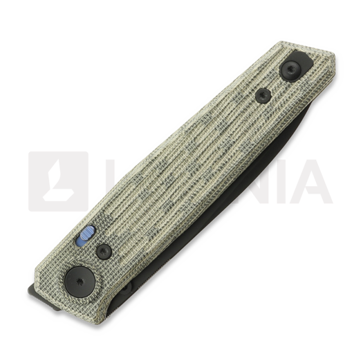 Zavírací nůž Reate PL-6, Green/Black Micarta, Black PVD