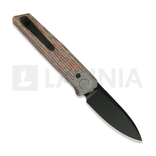 Coltello pieghevole Reate PL-6, Red/Black Micarta, Black PVD