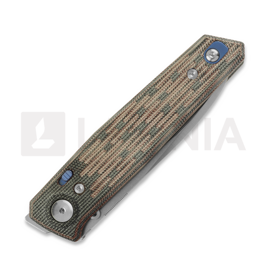 Couteau pliant Reate PL-6, Red/Black Micarta, Satin